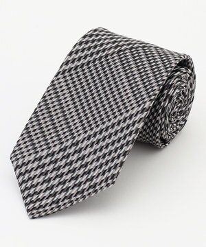  【日本製】アブストラクトグレンチェック　ネクタイ