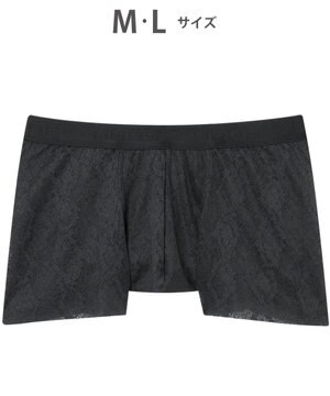  ボクサーパンツ【レースボクサー】フロント快適グラマラス 通気性 フリーなカッティング(裾部分) 前閉じ レース 下着 GT3341 /ブロス バイ ワコールメン