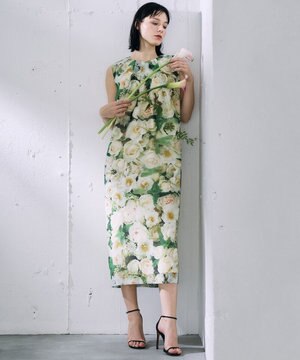  【カトリエムブーケ】Le bouquet de Laurent ブーケモチーフドレス