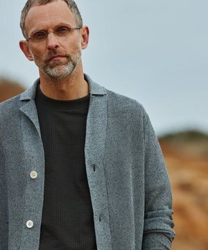  【HYBRID LINEN】ニットジャケット
