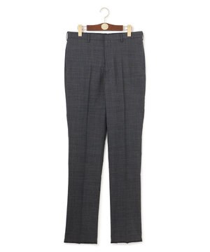  驚きの軽さ【洗える / 高通気性 / ストレッチ性 / 防シワ】グレナカートチェック スラックス / ノータック
