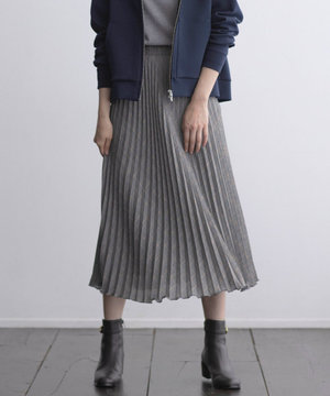 【洗える】テトロンレーヨンビエラ チェック プリーツ スカート