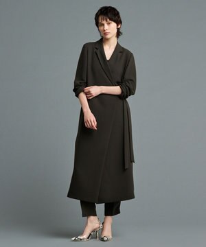  【防しわ・洗濯機洗い可】ウォッシャブル ダブルクロス ワンピースコート（uncrave STANDARD）