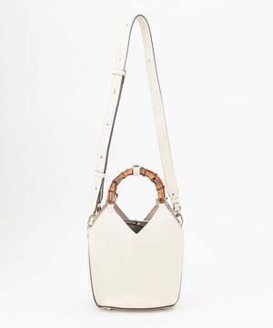  【CLASSY.6月号掲載】LORISTELLA バンブーハンドル ショルダーバッグ