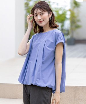  【洗える】バルーン ブラウス