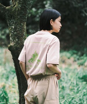 【UVカット・吸水速乾・ストレッチ・軽量 】バックプリントポケットTシャツ（S・Mサイズ）