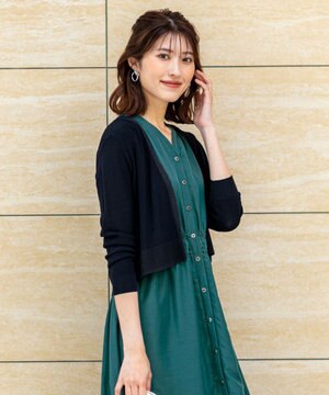  【UVケア・洗える】ショートレングス カーディガン