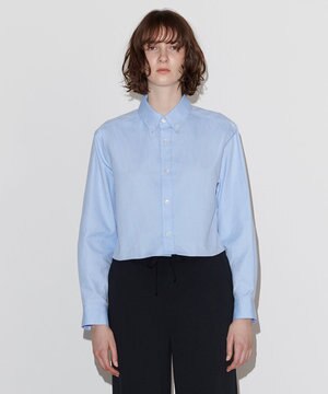 【Nave 洗える】クロップド シャツ