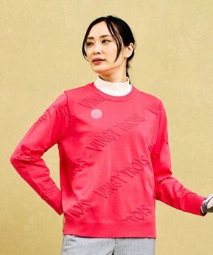  【WOMEN】ロゴスポーツニット イージーケア