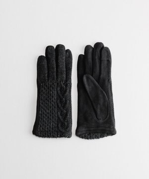  ケーブルジャージグローブ(WOMEN)【タッチパネル対応】