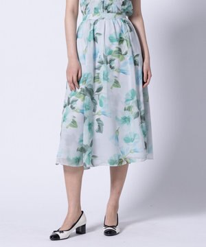 【洗える・消臭】FULL BLOOM PEONY SKIRT スカート