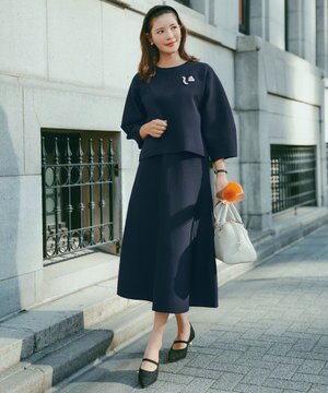  BEAUTY FORM KNIT フレアスカート セットアップ