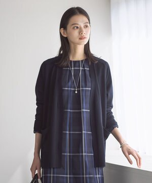  【着丈が選べる・洗える】KNIT BASIC ロングカーディガン