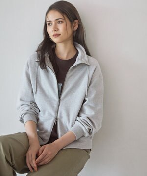 【SLOW/一部店舗限定】ヴィンテージライクテリー ジップ ブルゾン