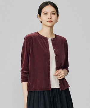  シアーベロア カーディガン