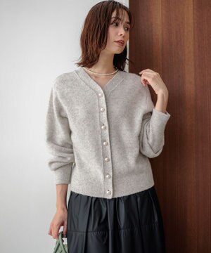  【人気商品再入荷！】スパンコールヤーン ニットカーディガン