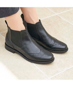  <ing>ウィングチップサイドゴアブーツ