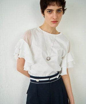  ボリュームフープネックレス