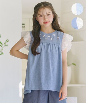  【150-160㎝】 petit fleur エンブロイダリーチュニック