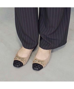  <MODE ET JACOMO>スクエアビットフラットパンプス
