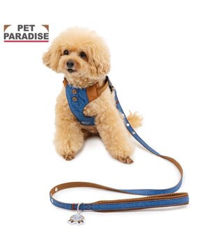 ペットパラダイス スリム ハーネス＆リード 《デニム》 ４Ｓ/３Ｓ 小型犬