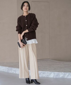  センタープレスメランジ パンツ