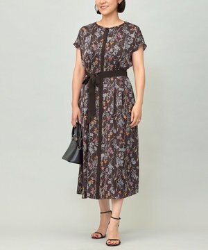 【ご好評につき追加生産・新色追加・洗える】ハーバルフロープリント ワンピース