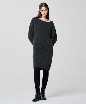  アルパカニット ワンピース（uncrave WHITE）