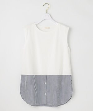  【洗える】レイヤード タンクトップ