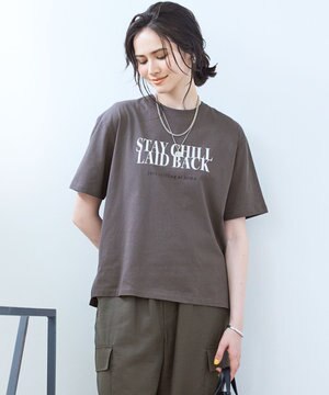  【SLOW/一部店舗限定】MVSコットン ロゴTシャツ
