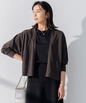  【洗える】シアー カーディガン