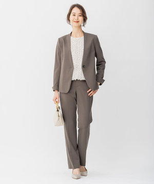 【XXSサイズ~/洗える】WASHABLEPONTE テーパードパンツ