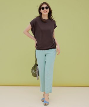 カラー テーパードパンツ