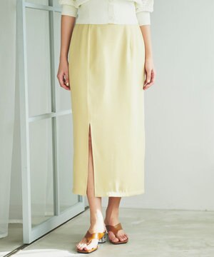  ソフトツイルナロースリット スカート