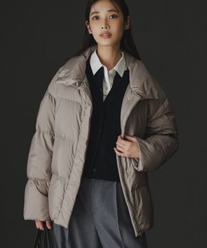 【Oggi掲載】シレータフタ ハイネック ショート ダウンコート