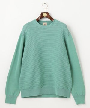  【KING SIZE】ドライコットン シャドーボーダーニット