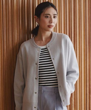  4×2リブ プルオーバーカットソー