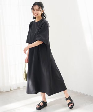 FINE MOVE ボリュームスリーブ ワンピース