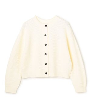 【前後着用可能】ポップコーンニット 2WAYカーディガン