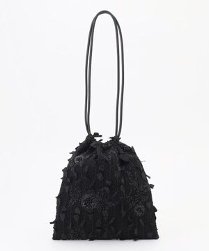  【カトリエムブーケ】Tweed a fleurs et rubans ドロストバッグ