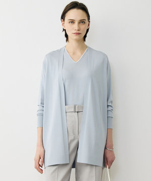 シンセティックハイゲージ ロングカーディガン