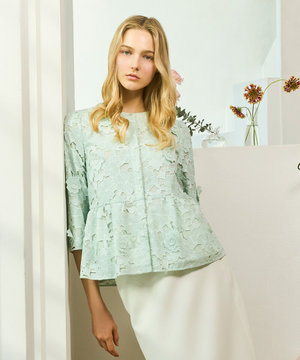 【鈴木ゆうかさん着用】FLOATING FLOWER ブラウス