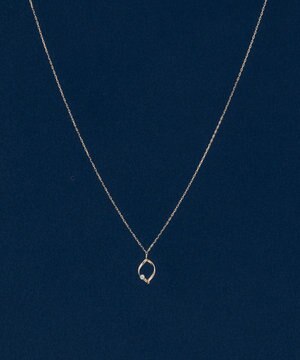  【K10】リーフィーダイヤモンドネックレス/全長:40cm