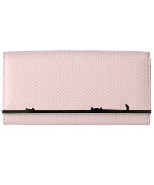  クロスエンボス かぶせ長財布