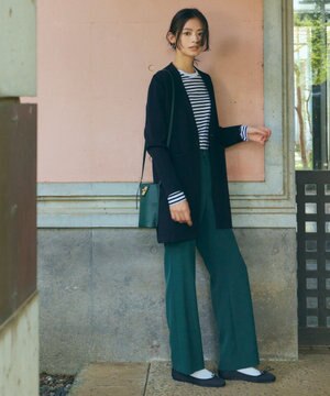  【洗える】2WAYダブルクロスストレート パンツ