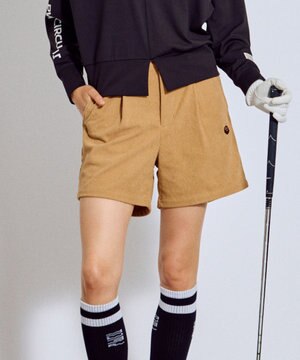  【手洗い洗濯可 / NEWシーズン素材 / ストレッチ】【WOMEN】コーデュロイショーツ ゴルフウェア レディース