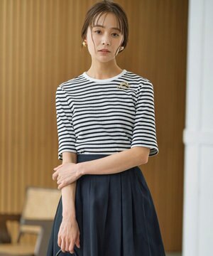  ベーシックリブTシャツ