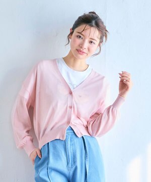 シアーニット カーディガン