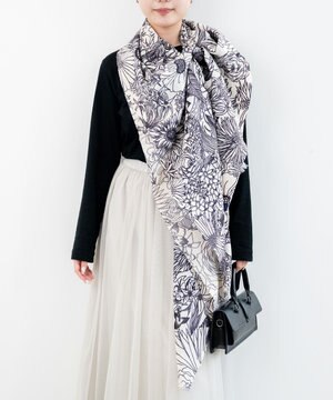  U-conic black ストール