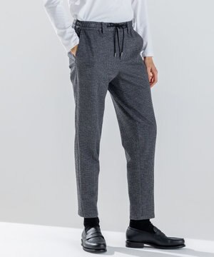 新素材【ストレッチ/セットアップ対応】クリアドビージャージー  ドロスト付テーパードパンツ / PEGG CONVERTIBLE